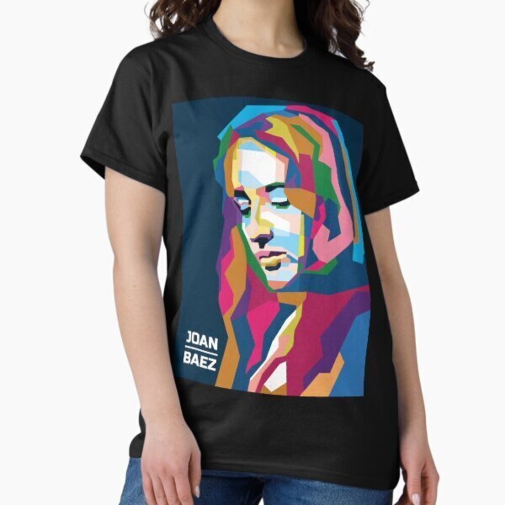 Joan Baez T-Shirts Black Unisex